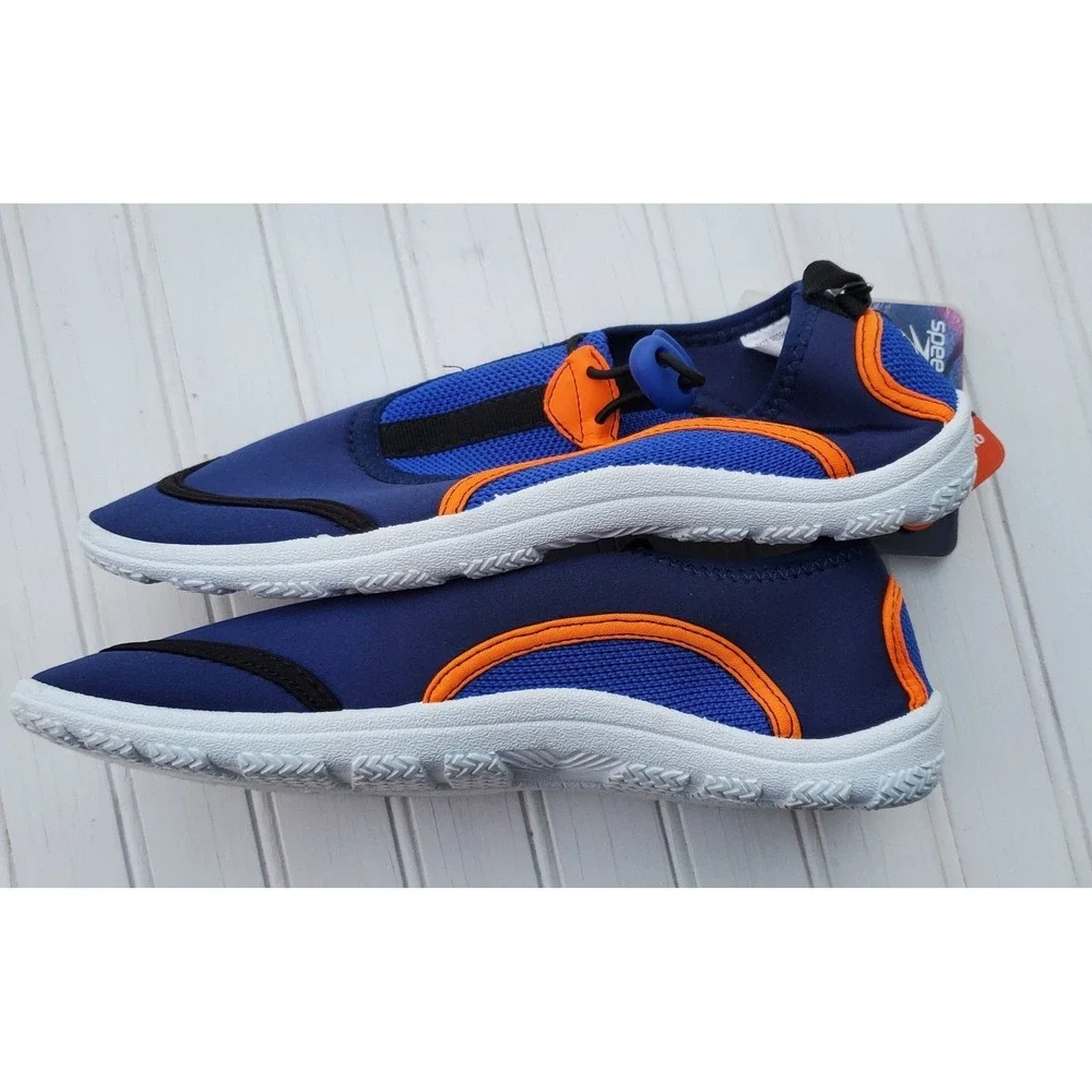 SPEEDO Junior Kids Water Shoes Large 4-5 Surf‎ Walker Pro NEW Blue White Orange